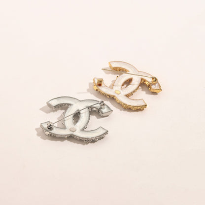 Alloy Stamped Real Gold Plated Brooch,Brooches Collection、CH*NEL Series