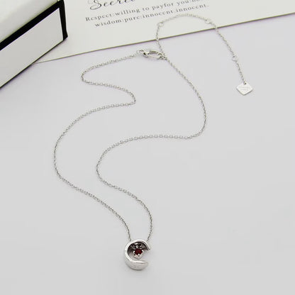 Pave C-Letter Pendant Necklace