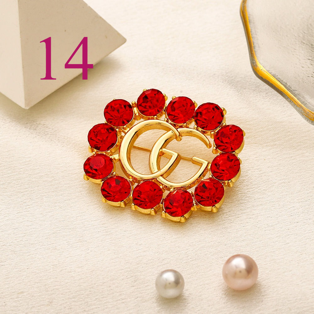 Fashion Brooch Collection,Brooches Collection、GU*CI Series、L*V Series、D*or Series、Y*L Series