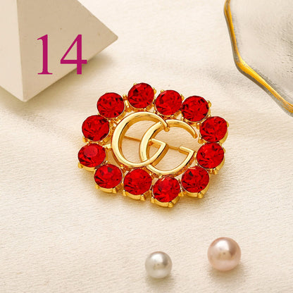 Fashion Brooch Collection,Brooches Collection、GU*CI Series、L*V Series、D*or Series、Y*L Series